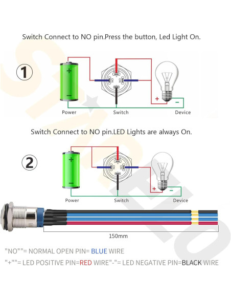 Interruptor Momentáneo LED 12mm STARELO 5pcs Carcasa Plateada Interruptor Momentáneo LED 12mm STARELO 5pcs Carcasa Plateada