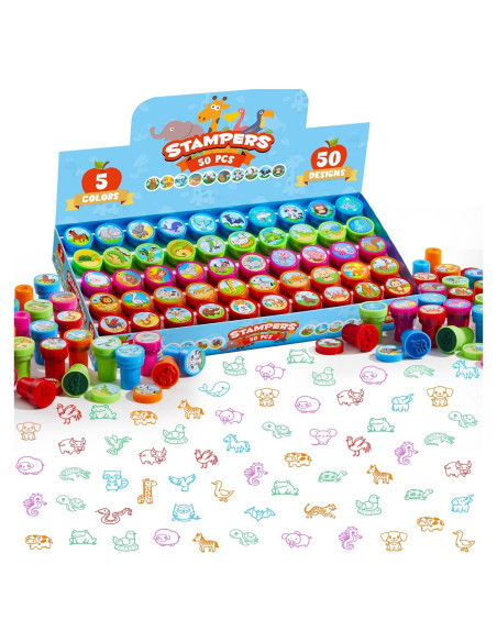Sellos de Animales JOYIN 50 Pcs para Manualidades Sellos de Animales JOYIN 50 Pcs para Manualidades