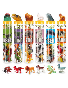 Juego de Animales 82 Piezas Yeonha Toys Set Educativo