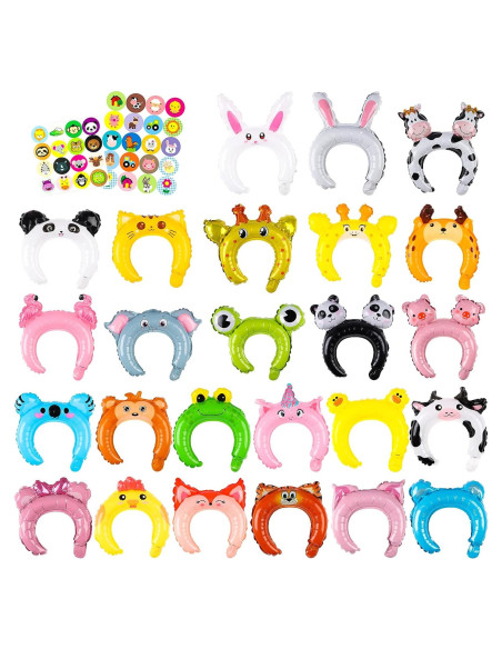 Diademas Inflables de Animales MALLMALL6 50 Piezas para Fiestas Diademas Inflables de Animales MALLMALL6 50 Piezas para Fiestas