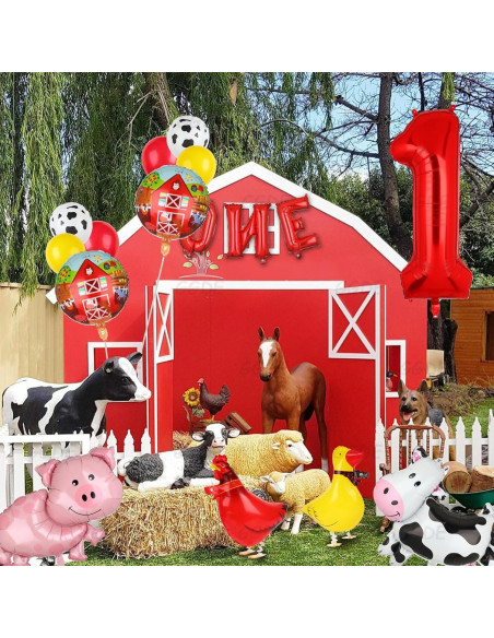 Globos de Fiesta de Animales de Granja GGDE 14 Pcs Globos de Fiesta de Animales de Granja GGDE 14 Pcs