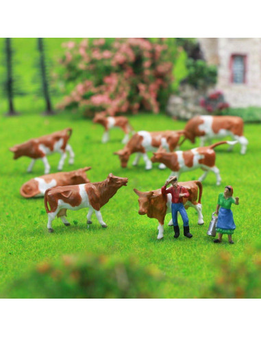 Juego de Figuras de Animales de Granja Evemodel AN8705 36PCS
