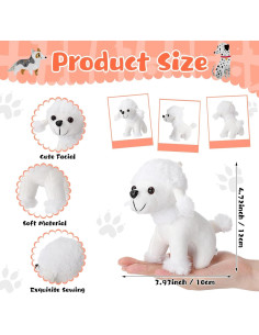 Patelai 48 Pcs Mini Peluches para Perros con Sombreros 2