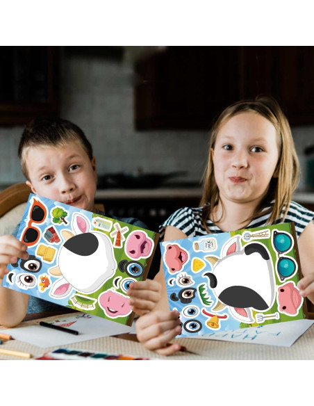 Calcomanías de Vacas DUJAA 24 Piezas Creativas para Niños Calcomanías de Vacas DUJAA 24 Piezas Creativas para Niños