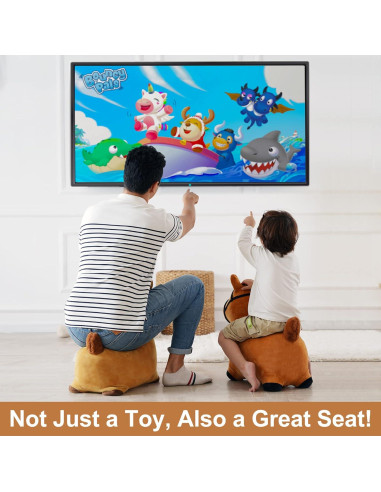 Caballo Saltarín Marrón iPlay, Juguete Inflable para Niños