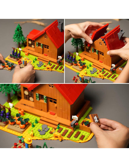 Kit de Construcción Granja Stardew CHUANGPIN 845 Piezas Kit de Construcción Granja Stardew CHUANGPIN 845 Piezas