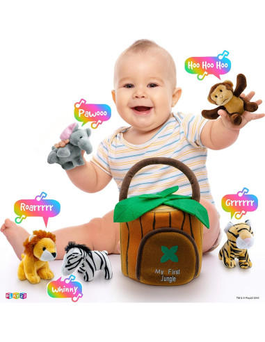 Set de Animales de Peluche Hablantes Play22 - 6 Piezas