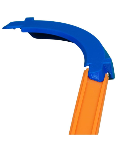 Curva Bancada 90 Grados Hot Wheels Azul - Conectores Integrados Curva Bancada 90 Grados Hot Wheels Azul - Conectores Integrados