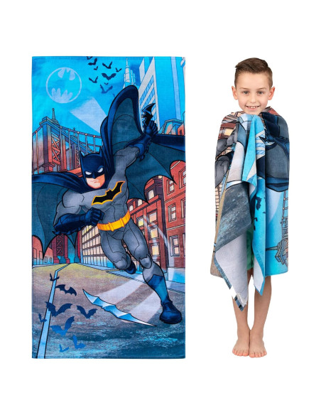 Toalla de playa Batman Franco Kids 71x147 cm 100% Algodón Toalla de playa Batman Franco Kids 71x147 cm 100% Algodón