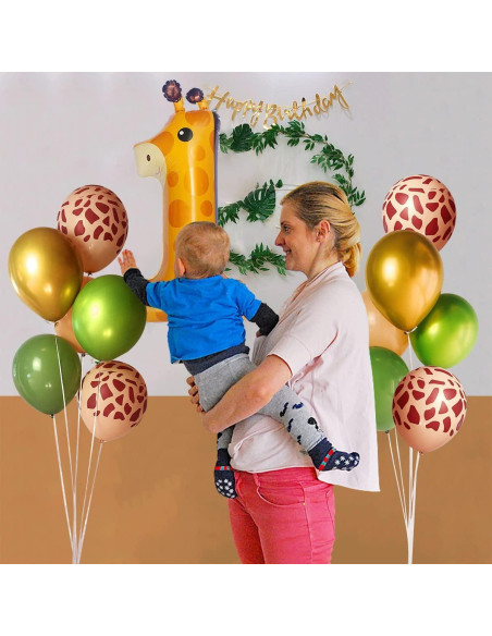 Globo Jirafa 40 cm TWIHWEI Decoración Safari 13 Pcs Globo Jirafa 40 cm TWIHWEI Decoración Safari 13 Pcs