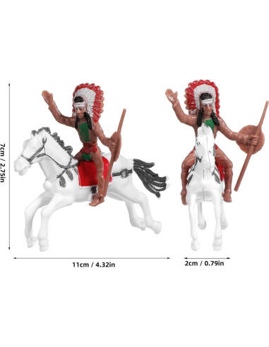 8 Figuras de Vaquero y Caballo Toddmomy - Juguetes para Niños