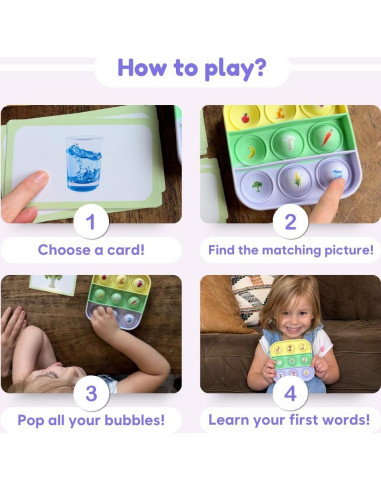 Juego Educativo Fidget Popplers - El Juego de Fidget - 6 Mini-Juegos