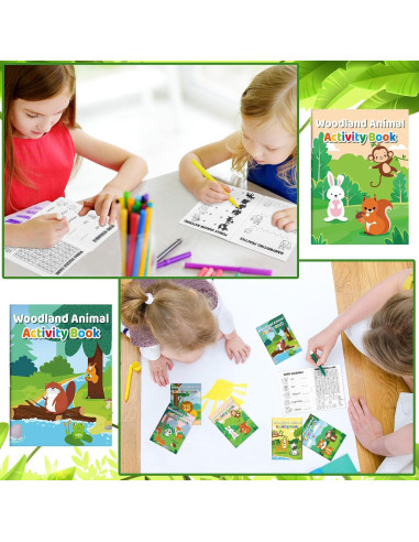 36 Mini Libros de Actividades Sinmoe para Niños 10x7.5cm
