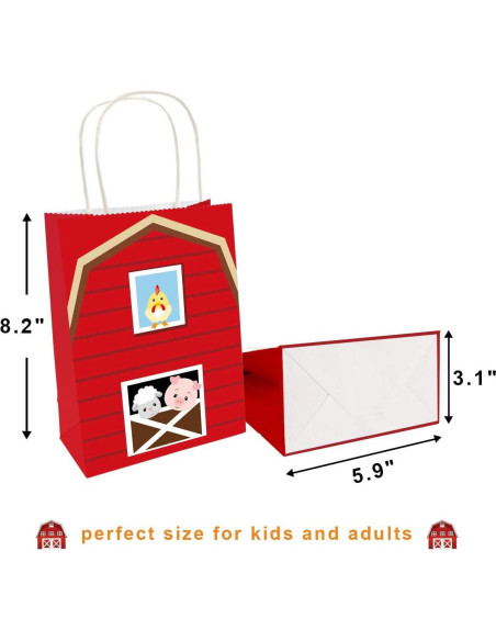 Bolsas de Fiesta de Animales de Granja Fancy Land 18 Pzs Bolsas de Fiesta de Animales de Granja Fancy Land 18 Pzs