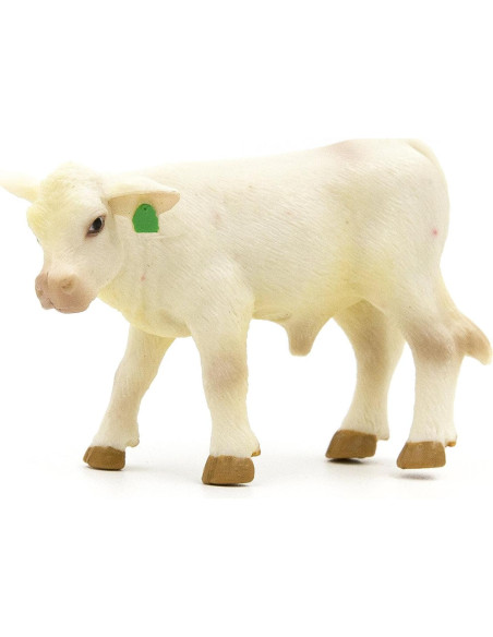 Conjunto de Juguetes de Animales de Granja Buster Toys - Vaca Charolais y Ternero Conjunto de Juguetes de Animales de Granja Buster Toys - Vaca Charolais y Ternero