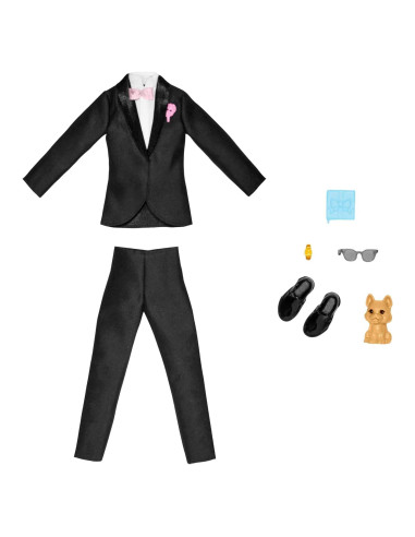 Conjunto Nupcial Ken Barbie - Esmoquin, Zapatos y Accesorios