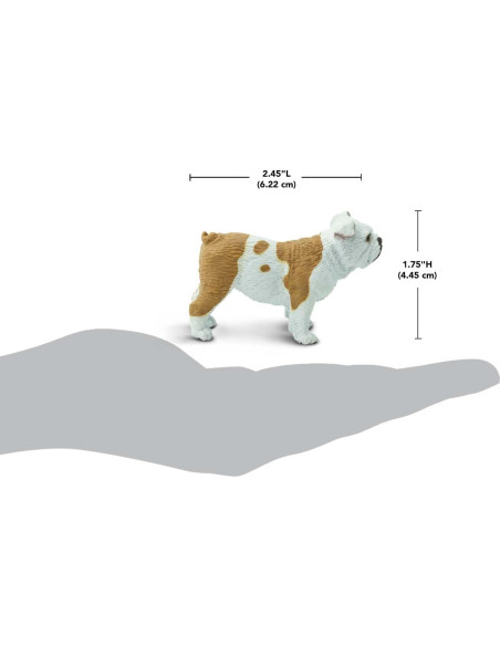 Figura de Bulldog Safari Ltd. - Realista 5,08 cm - Juguete educativo Figura de Bulldog Safari Ltd. - Realista 5,08 cm - Juguete educativo