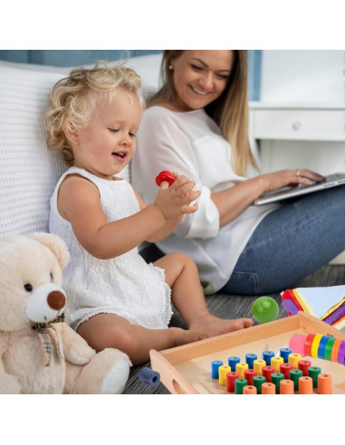 Kit de Juego Montessori Adena 6 en 1 para Bebés 16-18 Meses