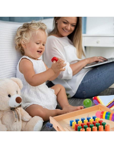 Kit de Juego Montessori Adena 6 en 1 para Bebés 16-18 Meses Kit de Juego Montessori Adena 6 en 1 para Bebés 16-18 Meses