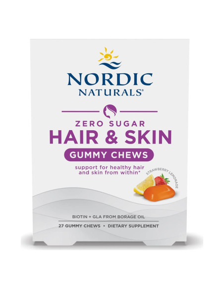 Gomas Masticables Nordic Naturals para Cabello y Piel 27 Unidades Gomas Masticables Nordic Naturals para Cabello y Piel 27 Unidades