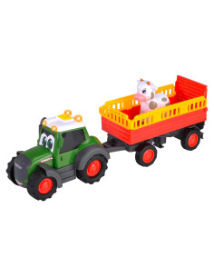 Tractor ABC Fendti con Remolque de Animales y Vaca