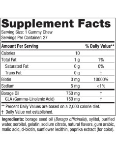 Gomas Masticables Nordic Naturals para Cabello y Piel 27 Unidades 2