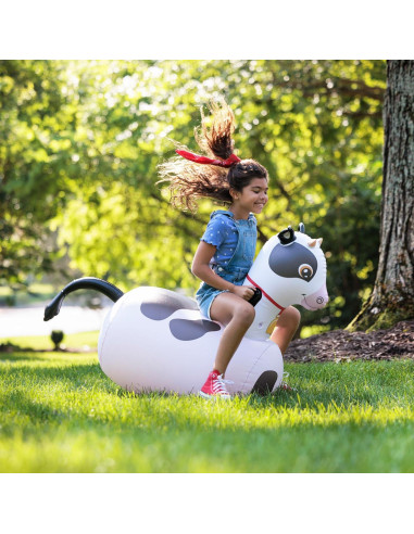Juguete Saltarín Inflable Vaca Hearthsong 48x114cm