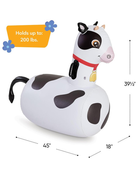 Juguete Saltarín Inflable Vaca Hearthsong 48x114cm Juguete Saltarín Inflable Vaca Hearthsong 48x114cm