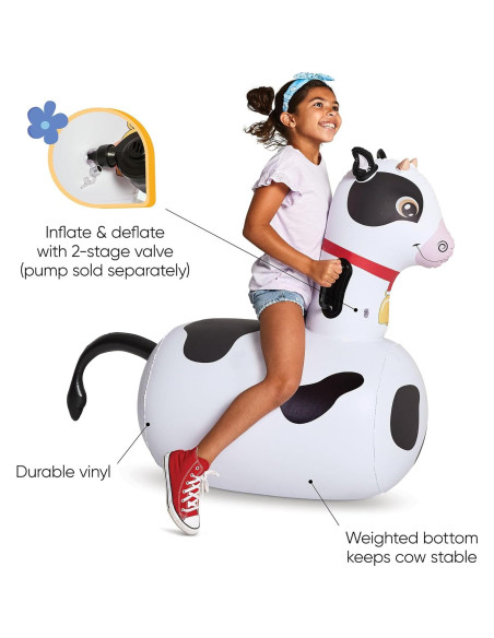 Juguete Saltarín Inflable Vaca Hearthsong 48x114cm Juguete Saltarín Inflable Vaca Hearthsong 48x114cm