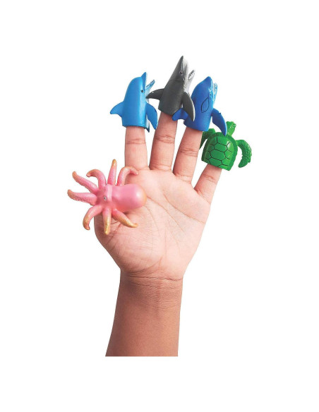 Títeres de Dedos Marinos Fun Express Set 12 Piezas Títeres de Dedos Marinos Fun Express Set 12 Piezas