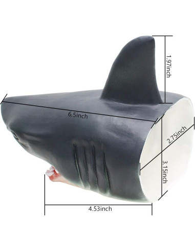 Títere de Mano Tiburón Gemini para Niños Juguete Realista