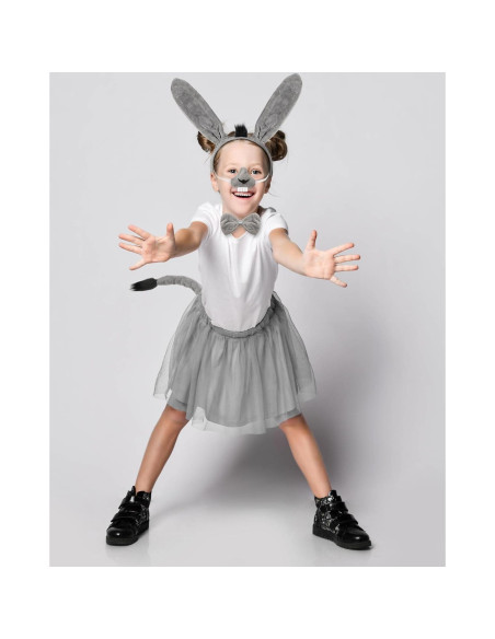 Disfraz de Burro para Niñas Geyoga con Tutu y Accesorios Disfraz de Burro para Niñas Geyoga con Tutu y Accesorios