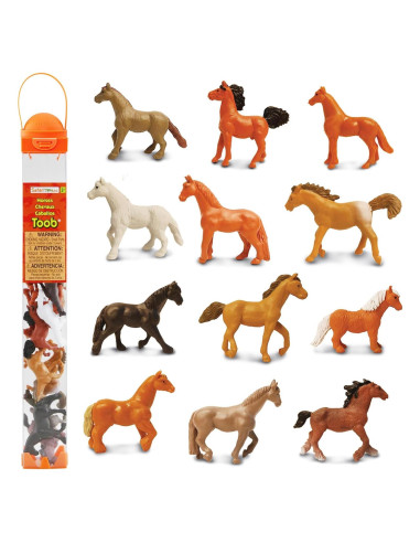 Safari Ltd. Caballos TOOB - 12 Figuras Mini Educativas