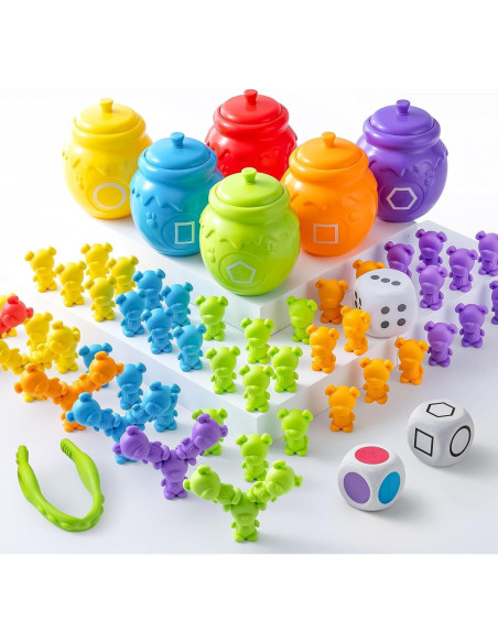 JOYIN Juguete de Aprendizaje Montessori Tren y Osos de Conteo JOYIN Juguete de Aprendizaje Montessori Tren y Osos de Conteo