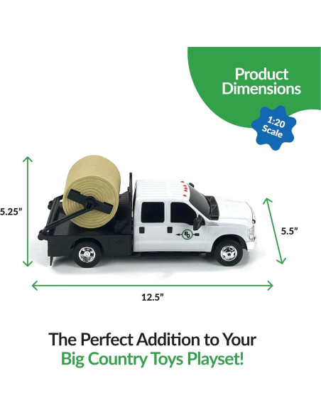 Camión Ford Big Country Toys con Prensa de Heno 1:20 Camión Ford Big Country Toys con Prensa de Heno 1:20