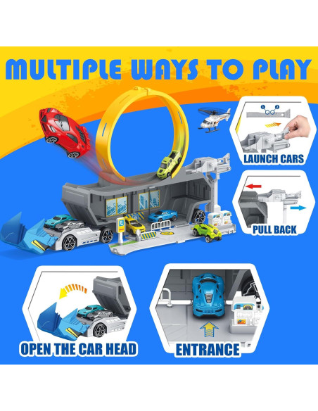 Juego de Camión Transportador de Juguetes con Pista y Granja Juego de Camión Transportador de Juguetes con Pista y Granja