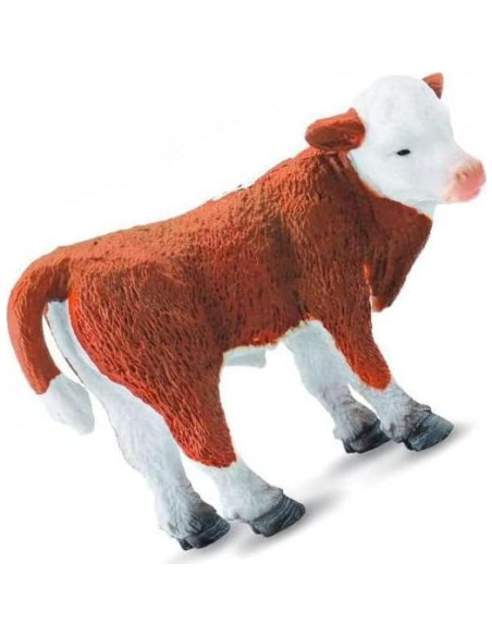 Ternero Hereford De Pie ColectA 7,11 cm Realista Ternero Hereford De Pie ColectA 7,11 cm Realista