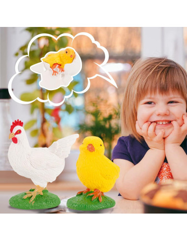 Juego Educativo Ciclo de Vida de Pollos 4 Piezas