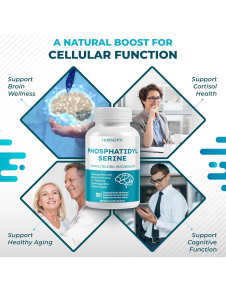Suplemento Fosfatidilserina NuraFuse 150 Cápsulas - Bienestar Cerebral Suplemento Fosfatidilserina NuraFuse 150 Cápsulas - Bienestar Cerebral