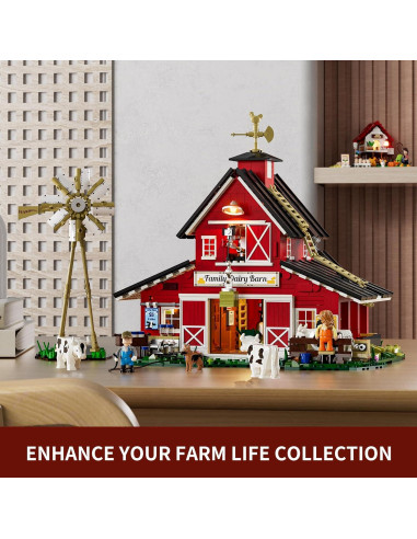 Conjunto de Ladrillos Iluminados Granja Vaca FUNWHOLE