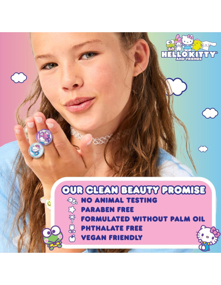 Kit de Creación de Brillo Labial Hello Kitty 5 Anillos DIY Kit de Creación de Brillo Labial Hello Kitty 5 Anillos DIY