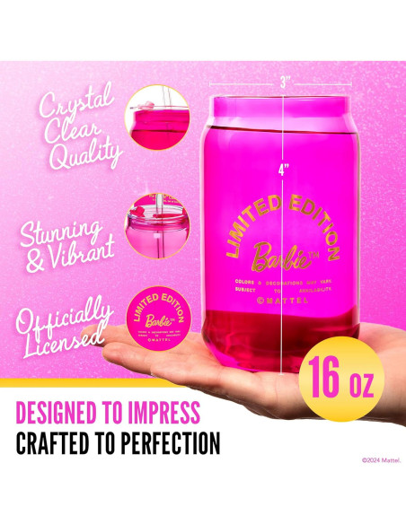 Vasos de Cristal Dragon Glassware x Barbie - Set de 2 Vasos de Cristal Dragon Glassware x Barbie - Set de 2