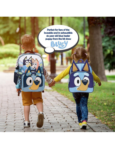 Set de Mochila Bluey 4 Piezas 40,64 cm para Niños