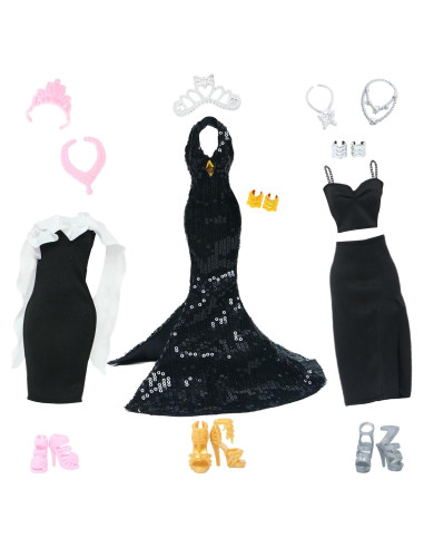 Conjunto de Vestidos de Muñeca BJDBUS Ed. Limitada 30 cm