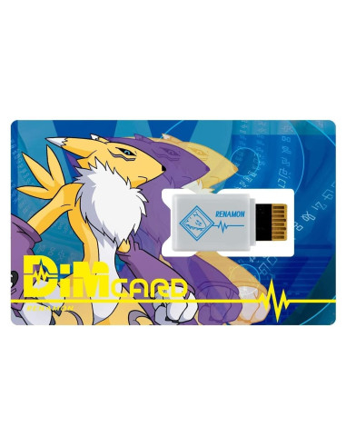 Tarjeta Dim Renamon BANDAI NAMCO 20 Aniversario Digimon