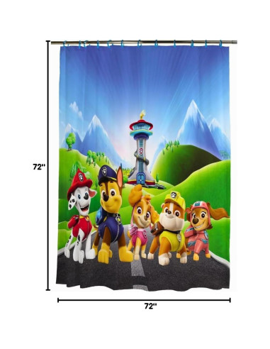 Juego de Cortina de Ducha Paw Patrol Franco 13 Piezas