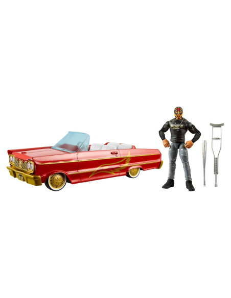 Juego de Figura Rey Mysterio y Vehículo Low Rider Mattel Juego de Figura Rey Mysterio y Vehículo Low Rider Mattel