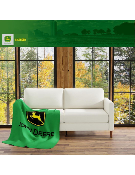 Manta John Deere Franco 116x152 cm Suave y Acogedora Manta John Deere Franco 116x152 cm Suave y Acogedora