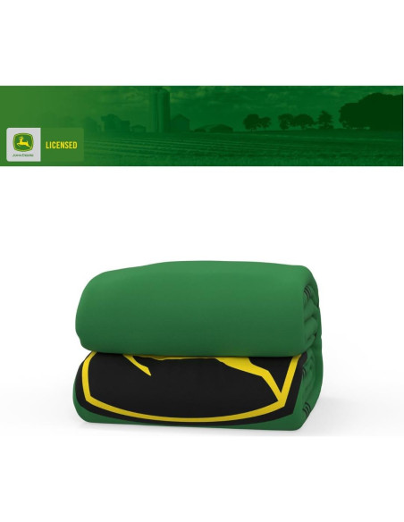 Manta John Deere Franco 116x152 cm Suave y Acogedora Manta John Deere Franco 116x152 cm Suave y Acogedora