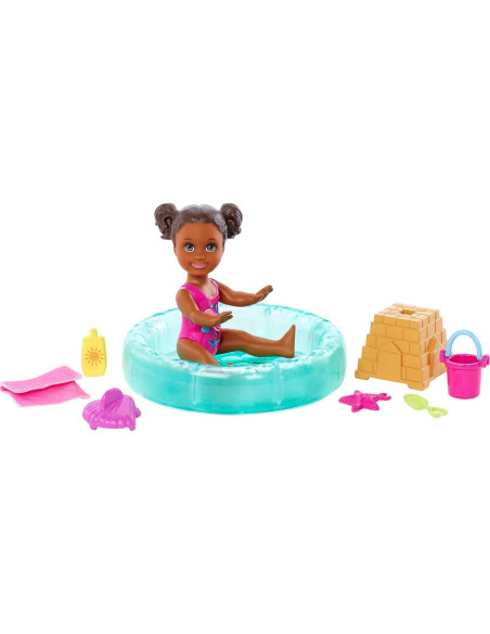 Muñeca Barbie Skipper Babysitters Inc. con piscina y accesorios Muñeca Barbie Skipper Babysitters Inc. con piscina y accesorios